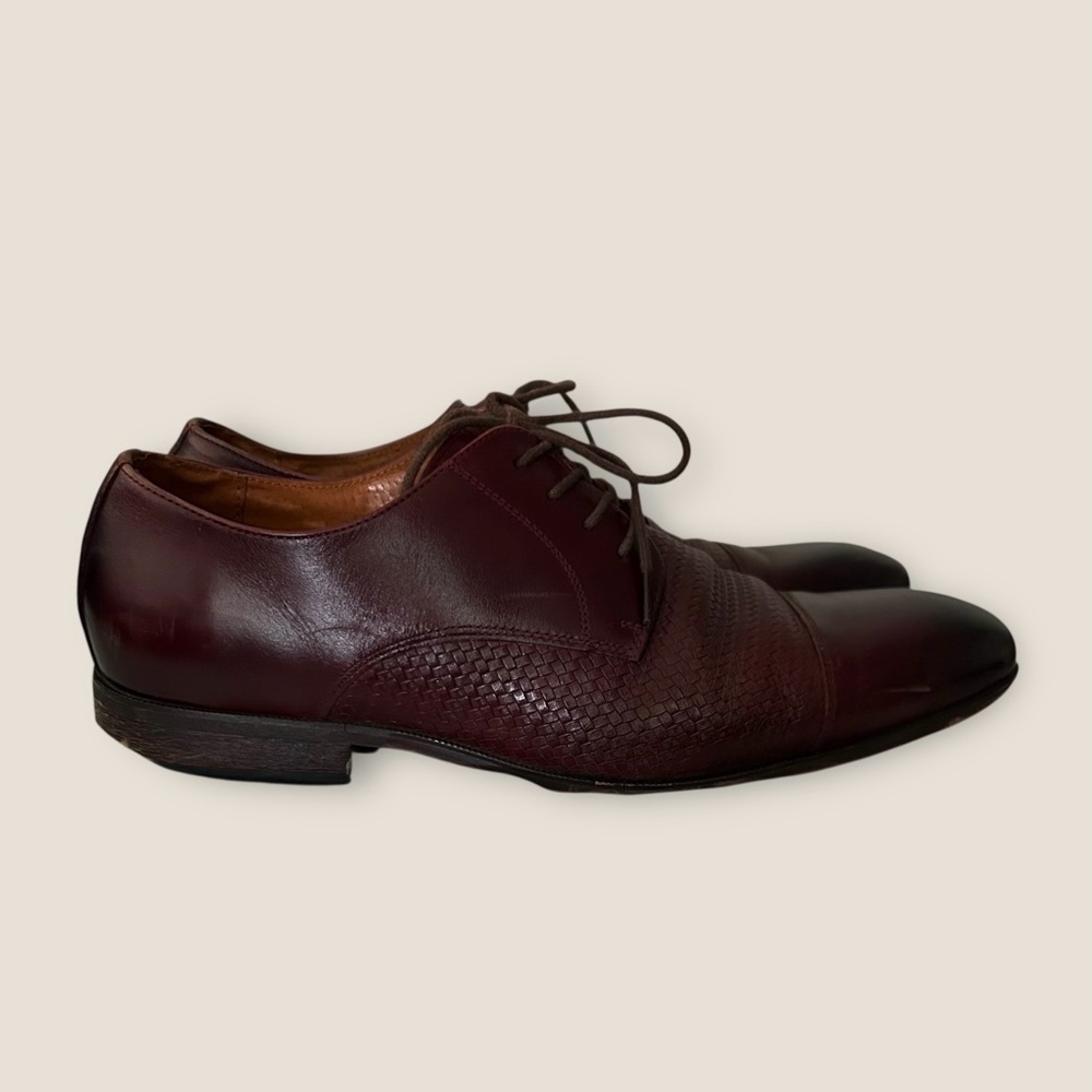 Florsheim Calipa Brown Leather Oxford Dress Shoes Men’s Size 9 D Mahogany